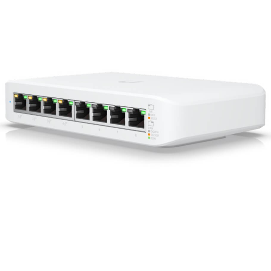 8-Port Gigabit PoE Switch UBIQUITI UniFi USW-LITE-8-POE